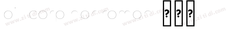 bill corp nar roman字体转换
